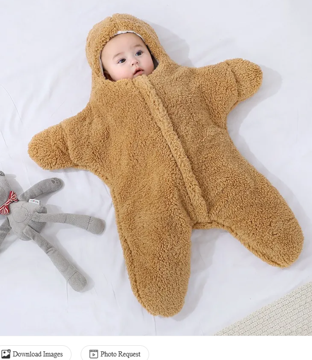 Lullaby Lane Baby Star Swaddle Romper