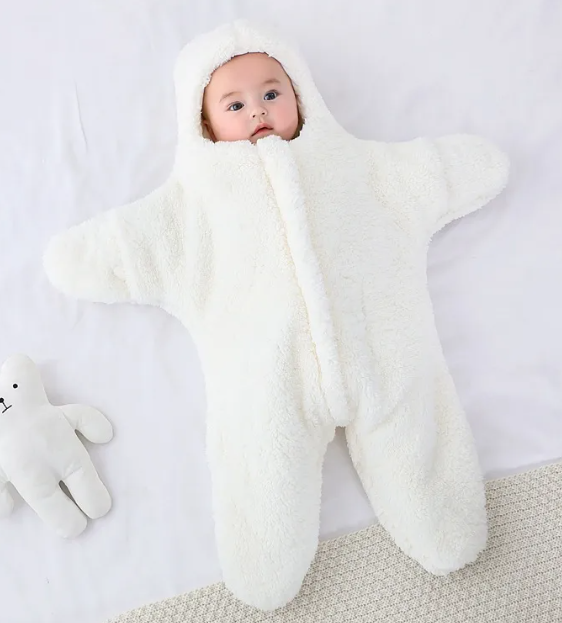 Lullaby Lane Baby Star Swaddle Romper