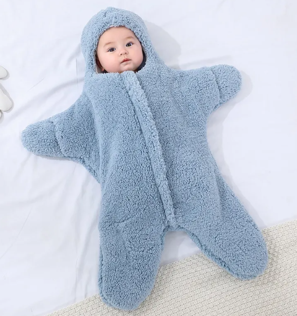 Lullaby Lane Baby Star Swaddle Romper